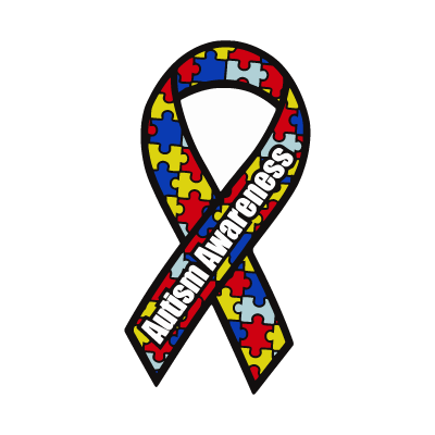 Autism Awareness Ribbon logo vector