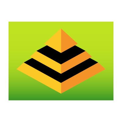 3d pyramid logo template