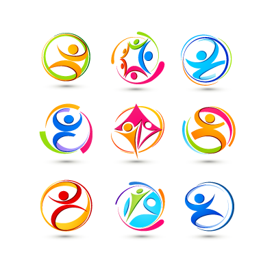 Abstract symbols logo template