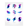 Free download Abstract symbols shapes logo template Abstract symbols shapes logo template