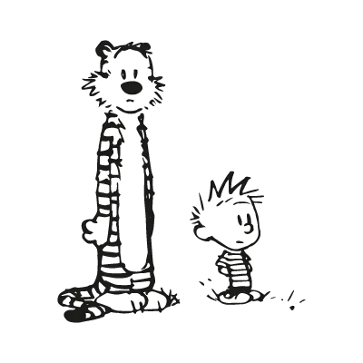 Calvin and Hobbes logo vector