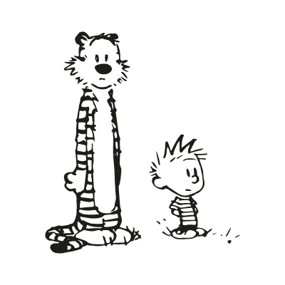 Calvin and Hobbes logo vector