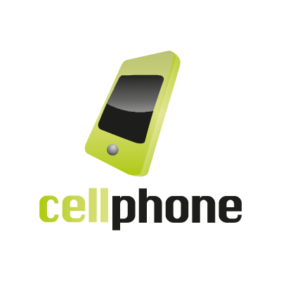 Cell phone logo vector