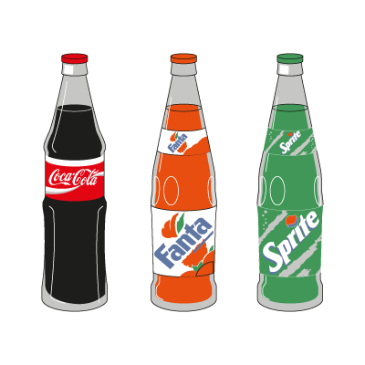 Coca-Cola 3 Products logo vector