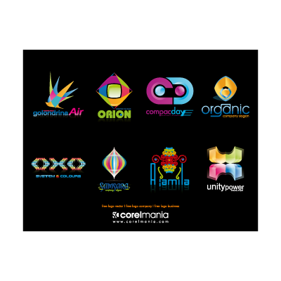 Colorful detailed logo template