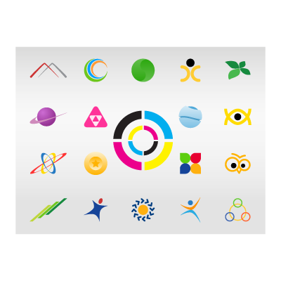 Colorful Icon logo template