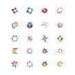 Free download Colorful logo template Colorful logo template