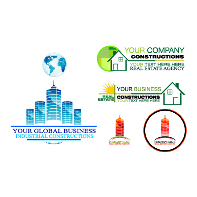 Contruction business logo template