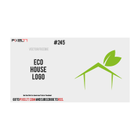 Eco House Logo logo template
