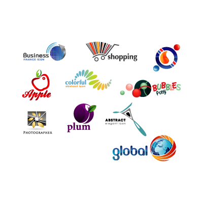 Glossy creative logo template