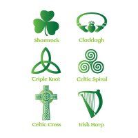 Irish celtic logo template