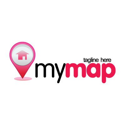 Modern my map logo template