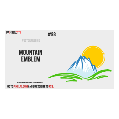Mountain Emblem logo template
