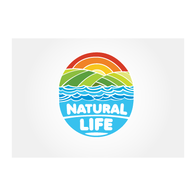 Natural life logo template
