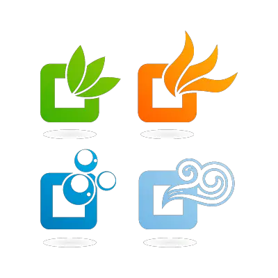 Nature logos background logo template