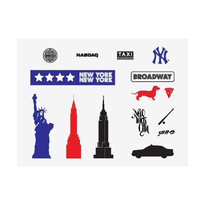 New york tourism logo template