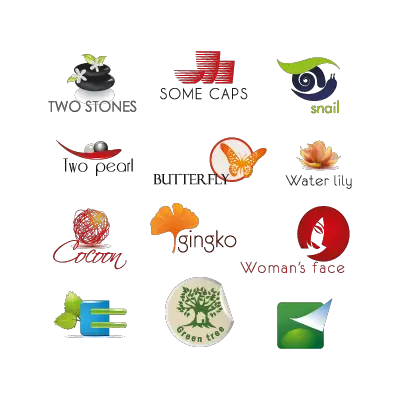 Organic eco mixed logo template