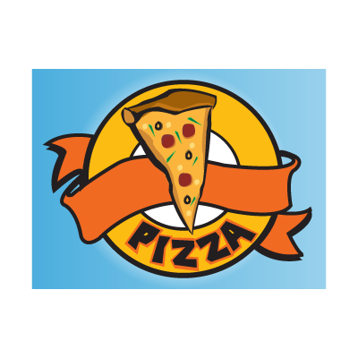 Pizza logo template