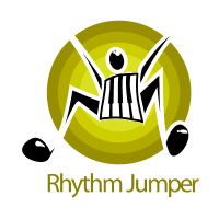Rhythm jumper logo template