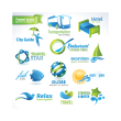 Free download Travel icons logo template Travel icons logo template