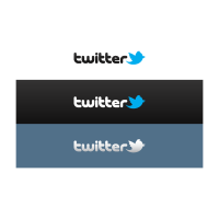 Twitter social network logo template