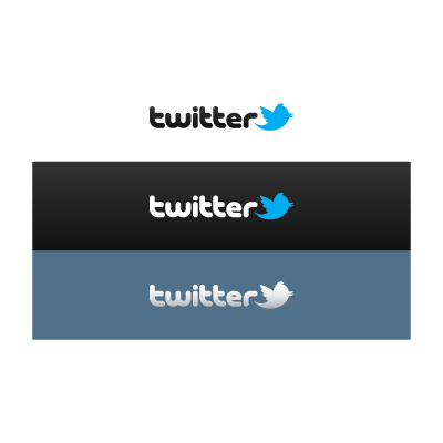 Twitter social network logo template