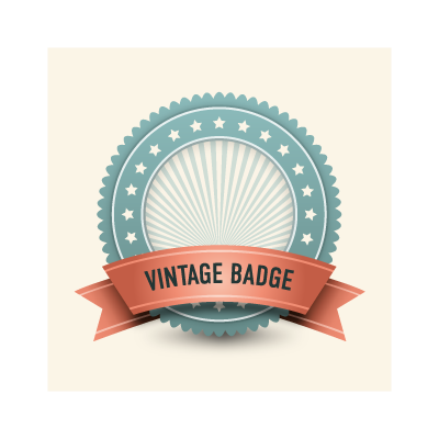 Vintage badge logo template