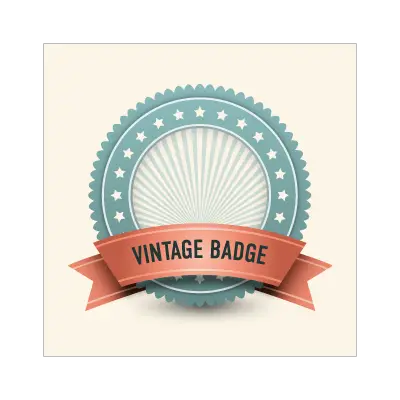 Vintage badge logo template