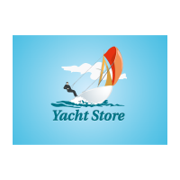 Yacht store logo template
