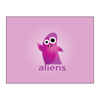 Aliens logo template