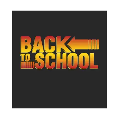 Back to school logo template