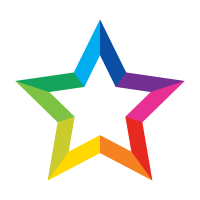 Colorful Star logo template