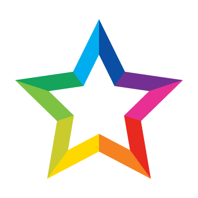 Colorful Star logo vector