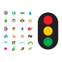 Creative colourful logo template