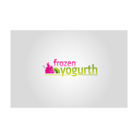 Frozen Yogurt logo template