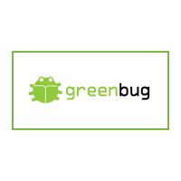 Green bug logo template