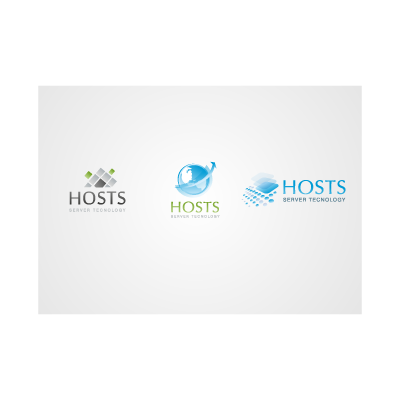 Hosting and server (.EPS) logo template