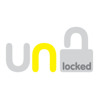 Modern unlock logo template