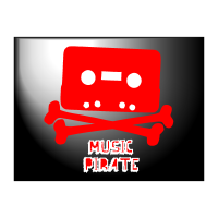 Music piracy logo template