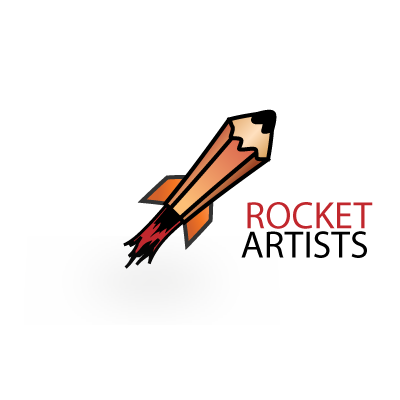 Rocket artists logo template