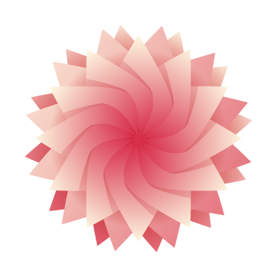 Swirled flower logo template
