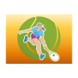 Free download Tennis girl logo template Tennis girl logo template
