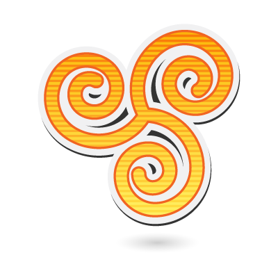Triskelion logo template