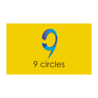 Yellow circle logo template