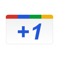 Google +1 vector logo
