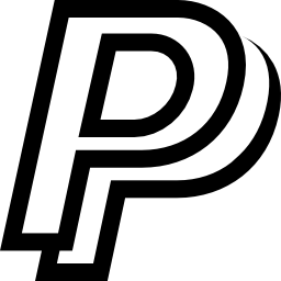 Paypal logo letter outline