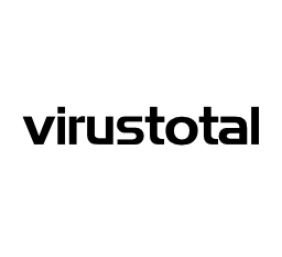 Virus total text logo