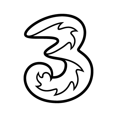 3 Mobile logo vector