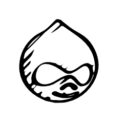 Drupal sketcked logo outline