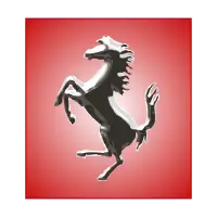 Ferrari Horse Silver vector logo